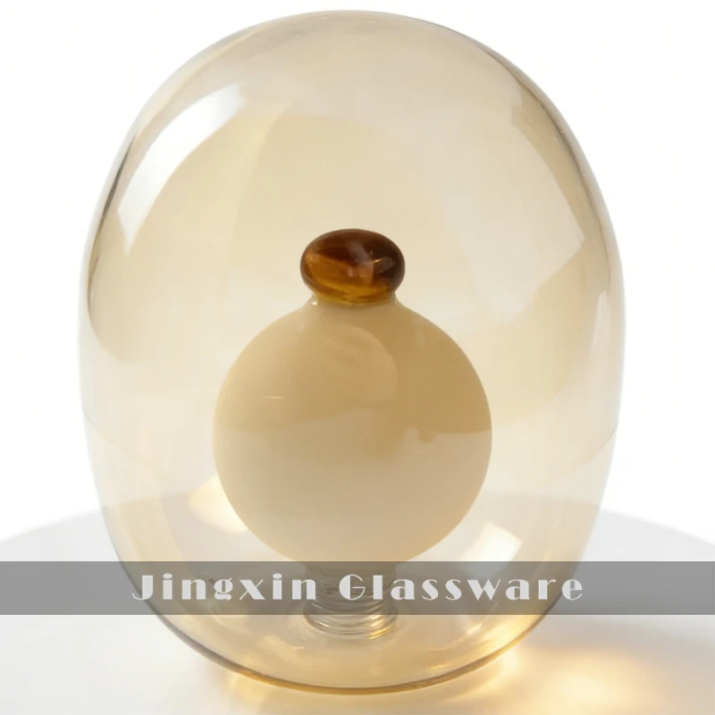 Amber Glass Shade Table Lamp high quality